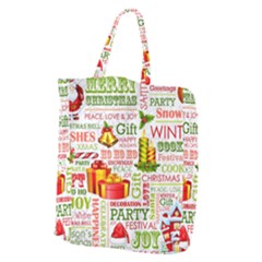 The Joys Of Christmas Giant Grocery Zipper Tote by allthingseveryone