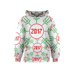 Snowflake Graphics Date Year Kids  Pullover Hoodie by Celenk