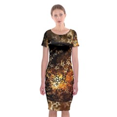 Christmas Bauble Ball About Star Classic Short Sleeve Midi Dress by Celenk