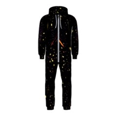 Star Sky Graphic Night Background Hooded Jumpsuit (kids) by Celenk