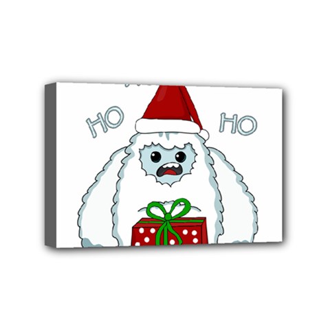 Yeti Xmas Mini Canvas 6  X 4  by Valentinaart