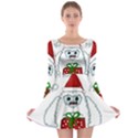 Yeti Xmas Long Sleeve Skater Dress View1