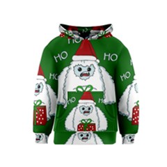 Yeti Xmas Kids  Pullover Hoodie by Valentinaart