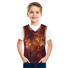 Artsy Brown Trees Kids  Sportswear by allthingseveryone