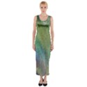 Frosted Glass Background Psychedelic Fitted Maxi Dress View1