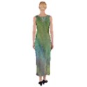 Frosted Glass Background Psychedelic Fitted Maxi Dress View2