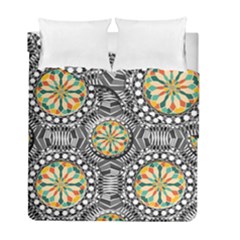 Beveled Geometric Pattern Duvet Cover Double Side (full/ Double Size) by linceazul