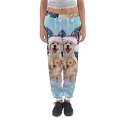 It s Winter And Christmas Time, Cute Kitten And Dogs Women s Jogger Sweatpants by FantasyWorld7