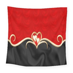 Red Black Background Wallpaper Bg Square Tapestry (large) by Celenk