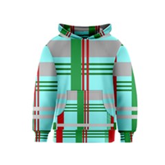 Christmas Plaid Backgrounds Plaid Kids  Pullover Hoodie by Celenk