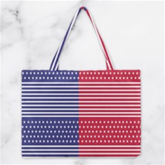 American Flag Patriot Red White Medium Tote Bag by Celenk