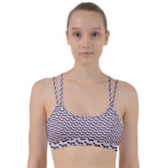 Halloween Lilac Paper Pattern Line Them Up Sports Bra by Celenk