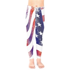 Usa Flag America American Kids  Legging by Celenk