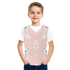 Cute Polar Bear Pattern Kids  Sportswear by Bigfootshirtshop