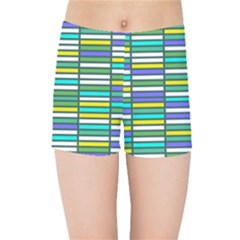 Color Grid 03 Kids Sports Shorts by jumpercat