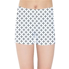 Black Cross Kids Sports Shorts by jumpercat