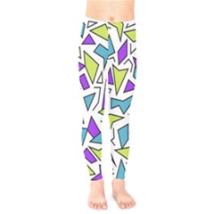 Retro Shapes 02 Kids  Legging by jumpercat