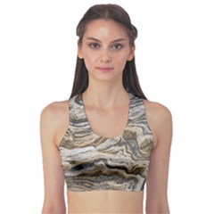 Texture Marble Abstract Pattern Sports Bra by Celenk