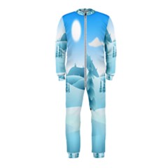 Landscape Winter Ice Cold Xmas Onepiece Jumpsuit (kids) by Celenk