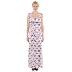 Pixel Hearts Maxi Thigh Split Dress by jumpercat