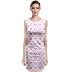 Pixel Hearts Classic Sleeveless Midi Dress by jumpercat