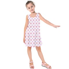 Pixel Hearts Kids  Sleeveless Dress by jumpercat