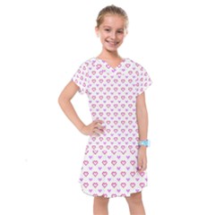 Pixel Hearts Kids  Drop Waist Dress by jumpercat