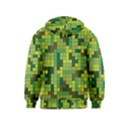 Tetris Camouflage Forest Kids  Pullover Hoodie View2