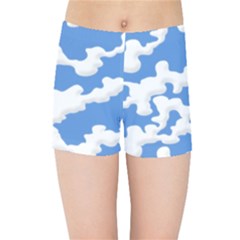 Cloud Lines Kids Sports Shorts by jumpercat