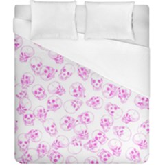 A Lot Of Skulls Pink Duvet Cover (california King Size) by jumpercat