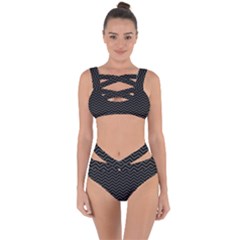 Dark Chevron Bandaged Up Bikini Set  by jumpercat