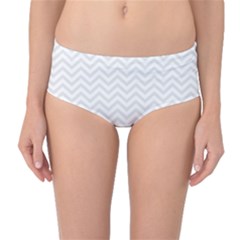 Light Chevron Mid-waist Bikini Bottoms by jumpercat