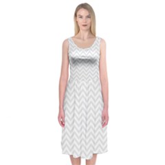 Light Chevron Midi Sleeveless Dress by jumpercat