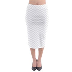 Light Chevron Midi Pencil Skirt by jumpercat