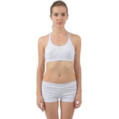 Light Chevron Back Web Sports Bra Set by jumpercat