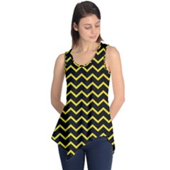 Yellow Chevron Sleeveless Tunic by jumpercat