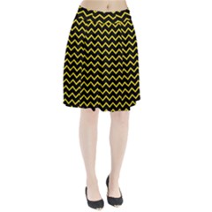 Yellow Chevron Pleated Skirt by jumpercat