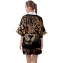 Jaguar Water Stalking Eyes Quarter Sleeve Kimono Robe View2