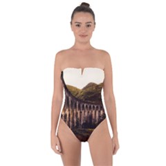 Viaduct Structure Landmark Historic Tie Back One Piece Swimsuit by BangZart