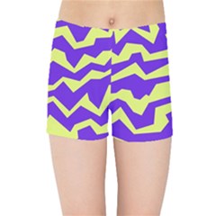 Polynoise Vibrant Royal Kids Sports Shorts by jumpercat