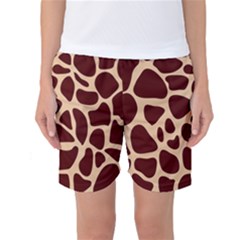 Animal Print Girraf Patterns Women s Basketball Shorts by BangZart