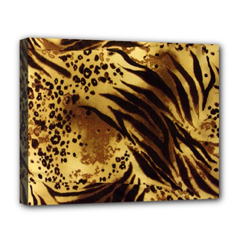 Pattern Tiger Stripes Print Animal Deluxe Canvas 20  X 16   by BangZart