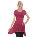 Strawberry Pattern Short Sleeve Side Drop Tunic View1