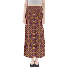 Geometric Pattern Full Length Maxi Skirt by linceazul