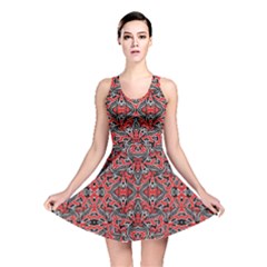 Exotic Intricate Modern Pattern Reversible Skater Dress by dflcprints