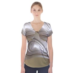 Staircase Berlin Architecture Short Sleeve Front Detail Top by BangZart