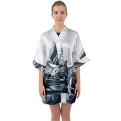 Architecture Modern Skyscraper Quarter Sleeve Kimono Robe by BangZart