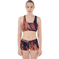 Abstract Wallpaper Images Work It Out Sports Bra Set by BangZart