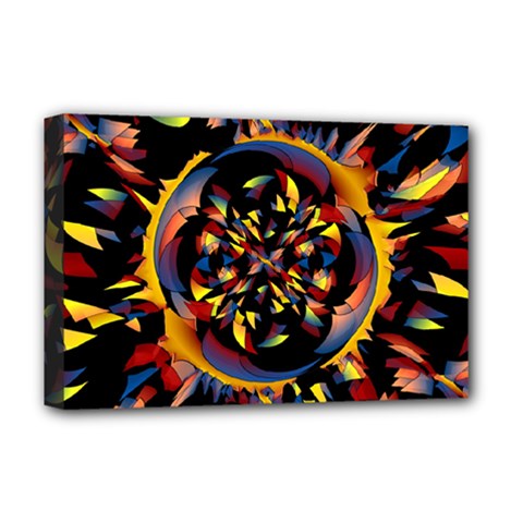 Spiky Abstract Deluxe Canvas 18  X 12   by linceazul