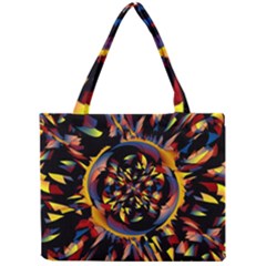 Spiky Abstract Mini Tote Bag by linceazul